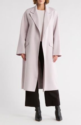 Theory Wool Blend Robe Coat in Lilac Marble at Nordstrom Rack, Size Medium