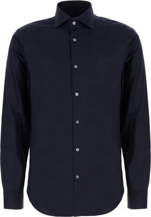 Corneliani Camicia in popeline - Blu