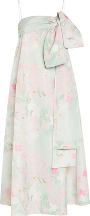 Bernadette Bernadette Bailey bow Floral-print Shell Midi Dress - Mint - 34 (UK6 / XS)