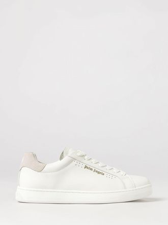 Palm Angels Bicolor Low-Top Leather Sneakers with Printed Logo