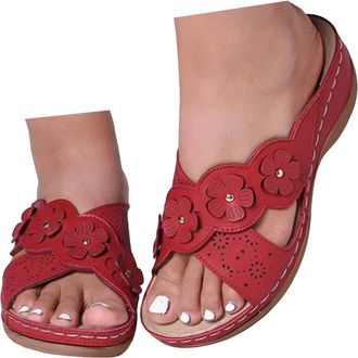 Generic Orthopedic Sandals for Women with Arch Support,Comfortable Platform Wedge Sandals for Women 2026 Summer Casual Fashion Slip on Walking Shoes Beach Vac