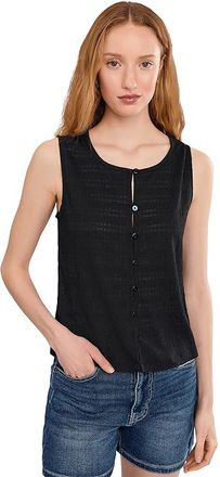 Sanctuary Textured Vacation Shell Womens Clothing Black : LG (US 10-12), Polyester/Spandex