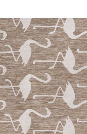 Jonathan Y Designs Liana Casual Coastal Flamingos Two-Tone Indoor/Outdoor Area Rug in Beige/white at Nordstrom, Size 8Ft 0In X 10Ft 0In