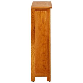 Berkfield Home Beautiful 3-Tier Bookcase 70x22.5x82 cm Solid Oak Wood in Brown