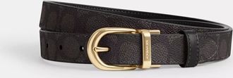 Coach Harness Buckle Cut To Size Reversible Belt, 25 Mm