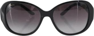 Bulgari Pre-owned Vintage Zonnebril - Dames - Vintage Accessoires - Zwart - ONE Size - Vintage