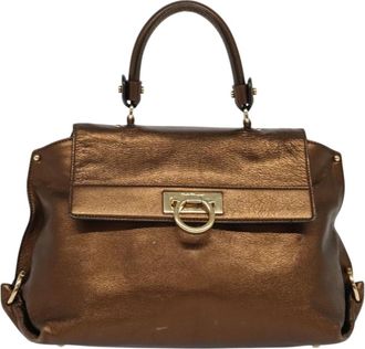 Ferragamo Sofia Satchel Leather Leather Bag (Pre-Owned)