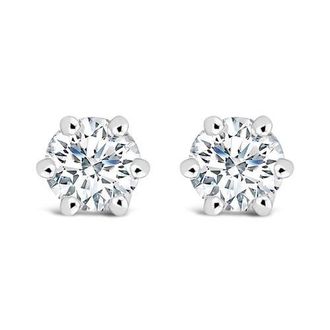 House of Brilliance 14K White Gold 1/2 Cttw Lab-Grown Diamond Stud Earrings at Nordstrom