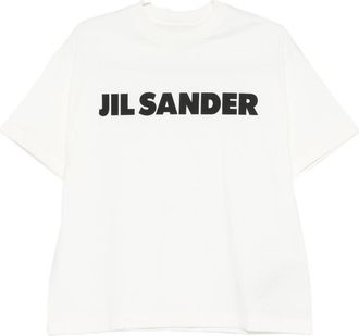 Jil Sander Logo Cotton T-Shirt-Donna