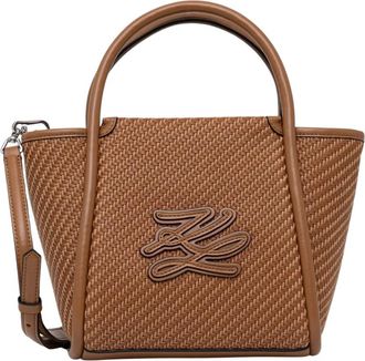 Karl Lagerfeld K Autograph Crossbody - Dames - Handtassen - Bruin - ONE Size - Tassen