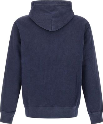 Polo Ralph Lauren Logo-Embroidered Cotton Hoodie - Navy