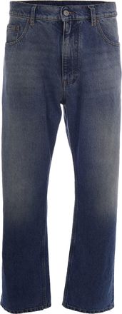 Maison Margiela Medium Blue Straight-Leg Cotton Jeans