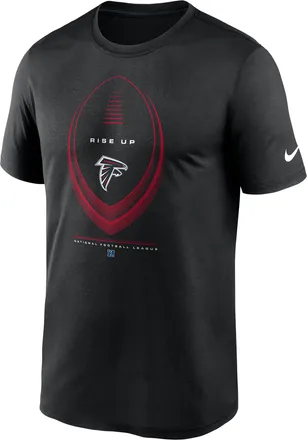 Nike Atlanta Falcons Legend Icon Nike Mens Dri-FIT NFL T-Shirt in Black | NKGK00A96-NDB