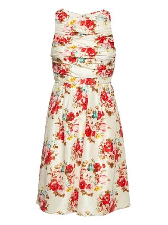 Alice & Olivia floral-print mini dress - White