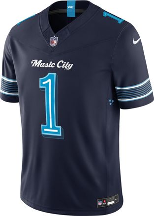 Nike Cameron Ward Tennessee Titans Rivalries Collection Nike Mens Dri-FIT NFL Limited Jersey in Blue | 37NM0JFO9VF-WE5