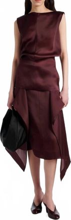 Khaite Toma Dress In Alamandine