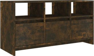 vidaXL Vidaxl - tv Cabinet Smoked Oak 102x37.5x52.5 cm Engineered Wood
