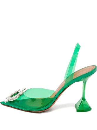 Amina Muaddi Begum pumps - Groen