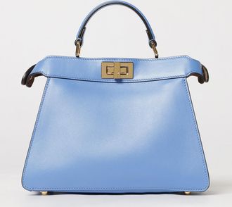 Fendi Borsa a mano Peekaboo ISeeU mini in pelle di vitello liscia