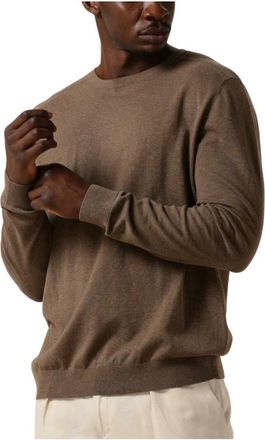 Selected Bruine Crew Neck Sweater Vest - Heren - Ronde hals truien - Bruin - XL - Truien & Vesten