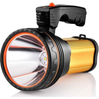 OEM Linterna Led, 9000 Ma, Recargable, Resistente Al Agua, Ipx4, L&aacute;mpara De Camping Port&aacute;til, 6000 Mah, L&aacute;mpara De Camping, Foco Port&aacute;til (dorado) - Crezu
