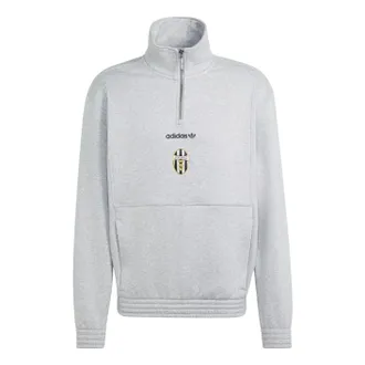 adidas Juventus EQT Half-Zip Top Asia Sizing Medium Grey Heather KF9829
