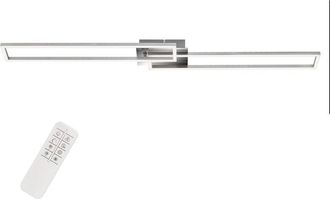 Briloner Plafoniera Led Bioclim&aacute;tica Cromo 110 X 24,8 X 7,8 Cm 40w 4400lm