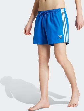 adidas Badehose ADIDAS PERFORMANCE ADICOLOR 3-STREIFEN 5-INCH, Herren, Gr. XXL, N-Gr, blau, Obermaterial: 100% Polyester, Badehosen Badehose