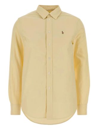 Polo Ralph Lauren Oxford cotton shirt - women - Cotton - M - Yellow