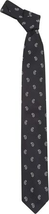 Lardini Zijden Das - Heren - Stropdassen - Zwart - ONE Size - Accessoires