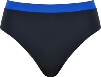 Naturana Bikini-Hose NATURANA Beautiful Beaches, Damen, Gr. 36, N-Gr, schwarz, Elasthan, Polyamid, unifarben mit Farbeinsatz, Badehosen Bikini-Hose, flexibler 