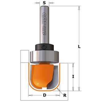 CMT 851.502.11b Fresa Para Envases Madera Hm S=12.7 D=31.7 C/rodam