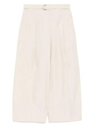 3.1 Phillip Lim belted palazzo pants - women - Cotton/Polyester - 2 - Neutrals