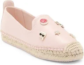 Karl Lagerfeld Michaela Macaron Espadrille Flat in Light Blush at Nordstrom Rack, Size 8.5