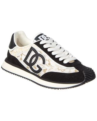 Dolce & Gabbana Dg Cushion Lace & Leather Sneaker