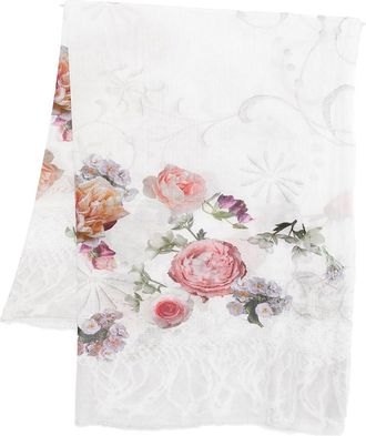 Faliero Sarti Fosca Scarf With Flower Decoration