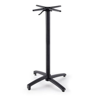Oviala Base de mesa basculante de 108 cm de aluminio negro