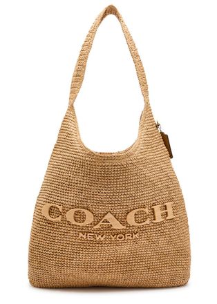 Coach Brooklyn 28 Raffia Shoulder bag - Natural - One Size