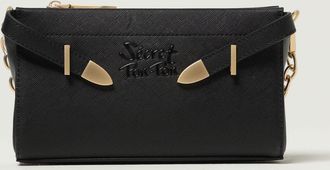 Secret Pon Pon Pouch Quira Grain Secret Pon-Pon in pelle sintetica saffiano