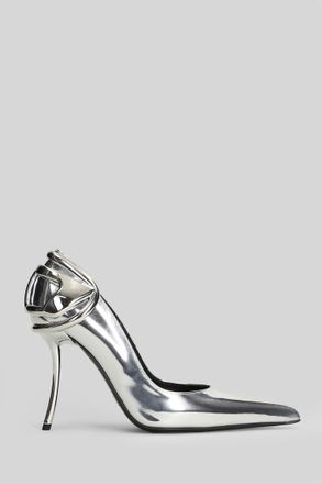 Diesel Ten & half Pumps In Silver Polyester
