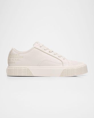 Marc Jacobs Leather Low-Top Logo Sneakers