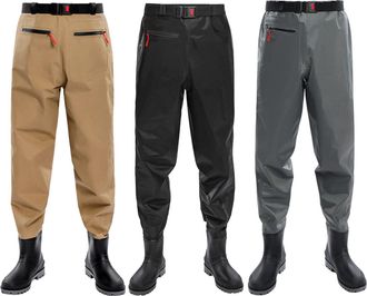 Generic Fishing Hip Waders For Women Fishing Wader Trousers For Men Lightweight Fishing Wading Trousers Breathable Hunting Pants With Zipper Pockets Bottoms S