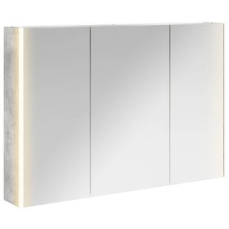 vidaXL Armario Con Espejo De Ba&ntilde;o Gris Concreto 103,5 X 15,5 X 70 Cm Vidaxl