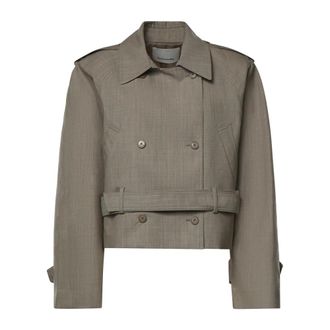 Frankie Shop Stan Cropped Trench - female - The Frankie Shop - Light Jackets - Beige - M - Jackets