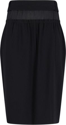 Maison Margiela Four Stitches Midi Skirt - Black