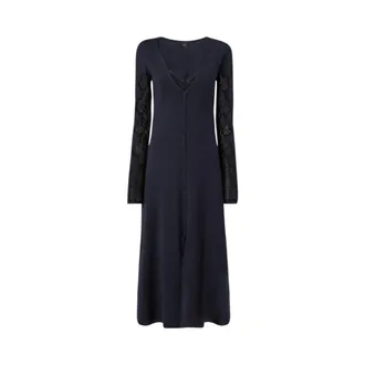Pinko Vestido de Punto Midi - Dresses - Mujer - Azul - XS