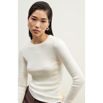 Nordstrom Wool Blend Skinny Sweater in Ivory Tofu at Nordstrom Rack, Size Xx-Large