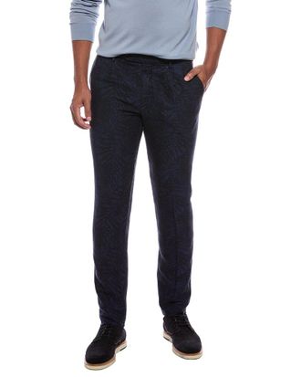 Slowear Slowear Linen-Blend Single Pleat Regular Fit Pant