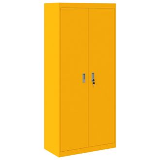 vidaXL Armario De Almacenamiento Amarillo Mostaza 80 X 40 X 180 Cm Vidaxl