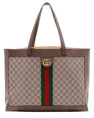 Gucci Gg Supreme Ophidia Medium Soft Tote (Authentic Pre-Loved)